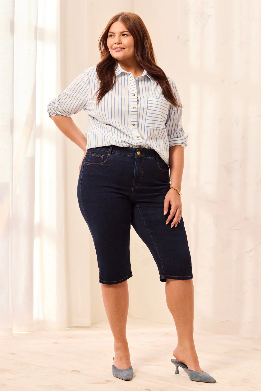 Tribal Sophia Curvy Capri