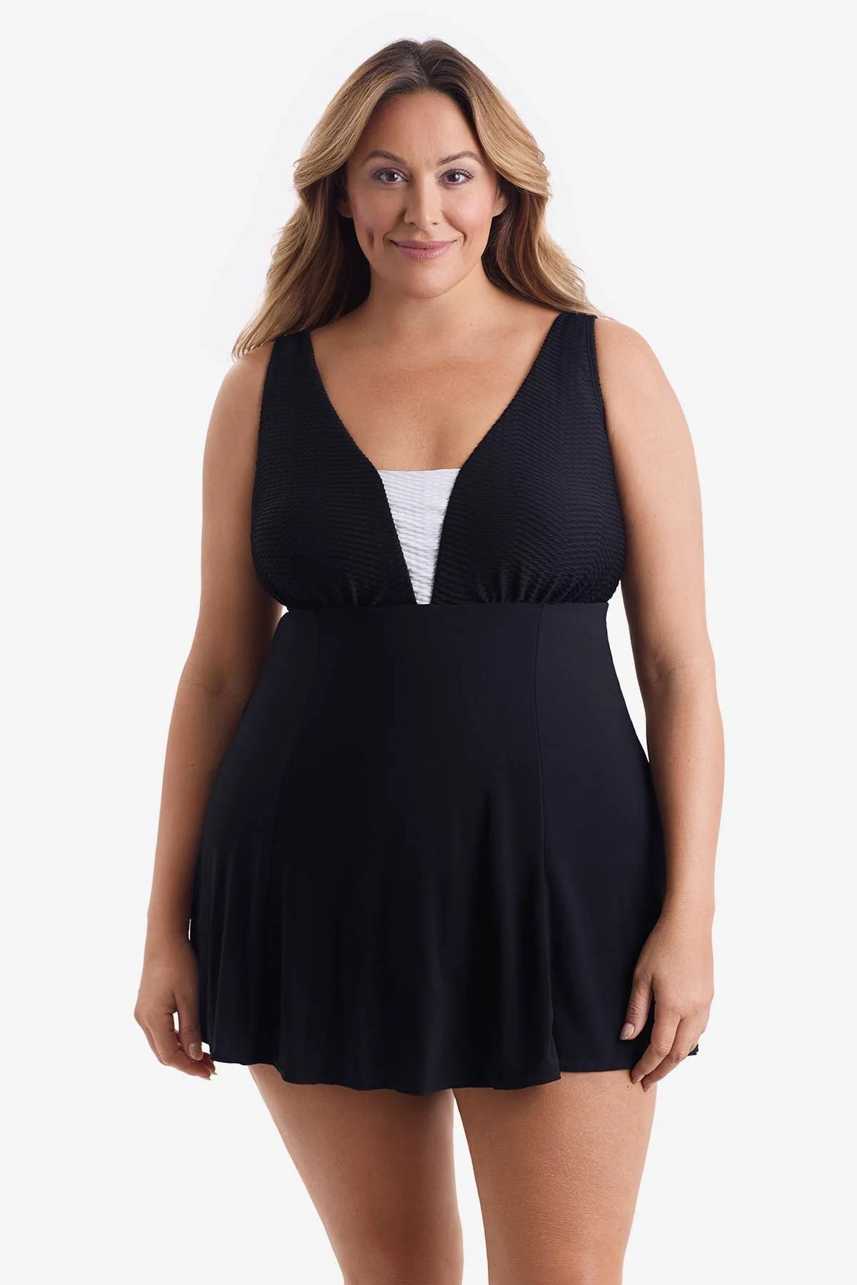 Longitude Plunge Swimdress