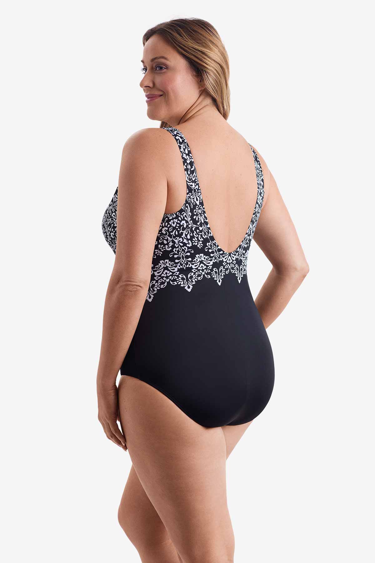 Longitude Scoopback Highneck One Piece