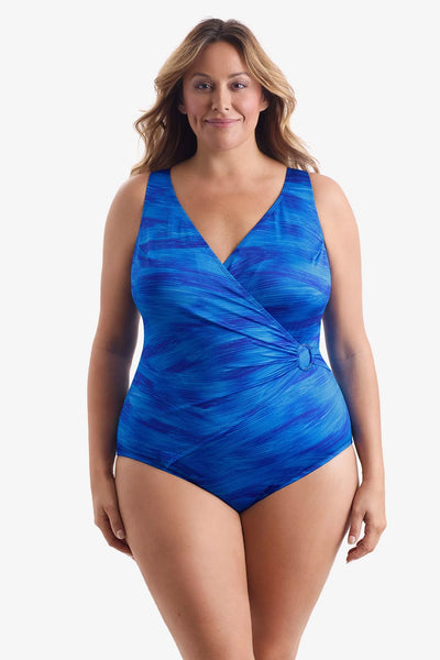 Longitude O Ring Surplice One Piece