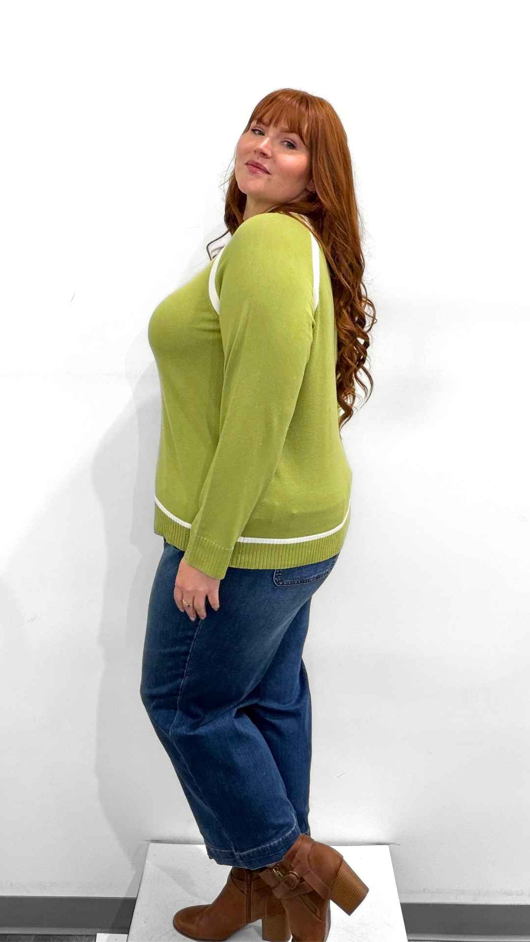 Tribal Mock Neck Sweater