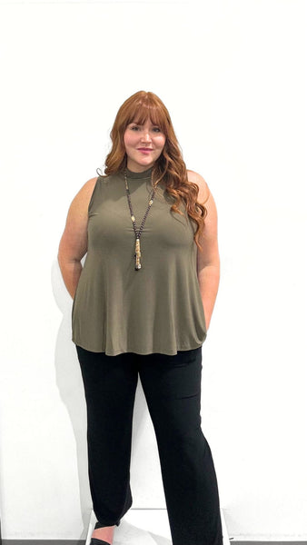 Sympli Mock Neck Top