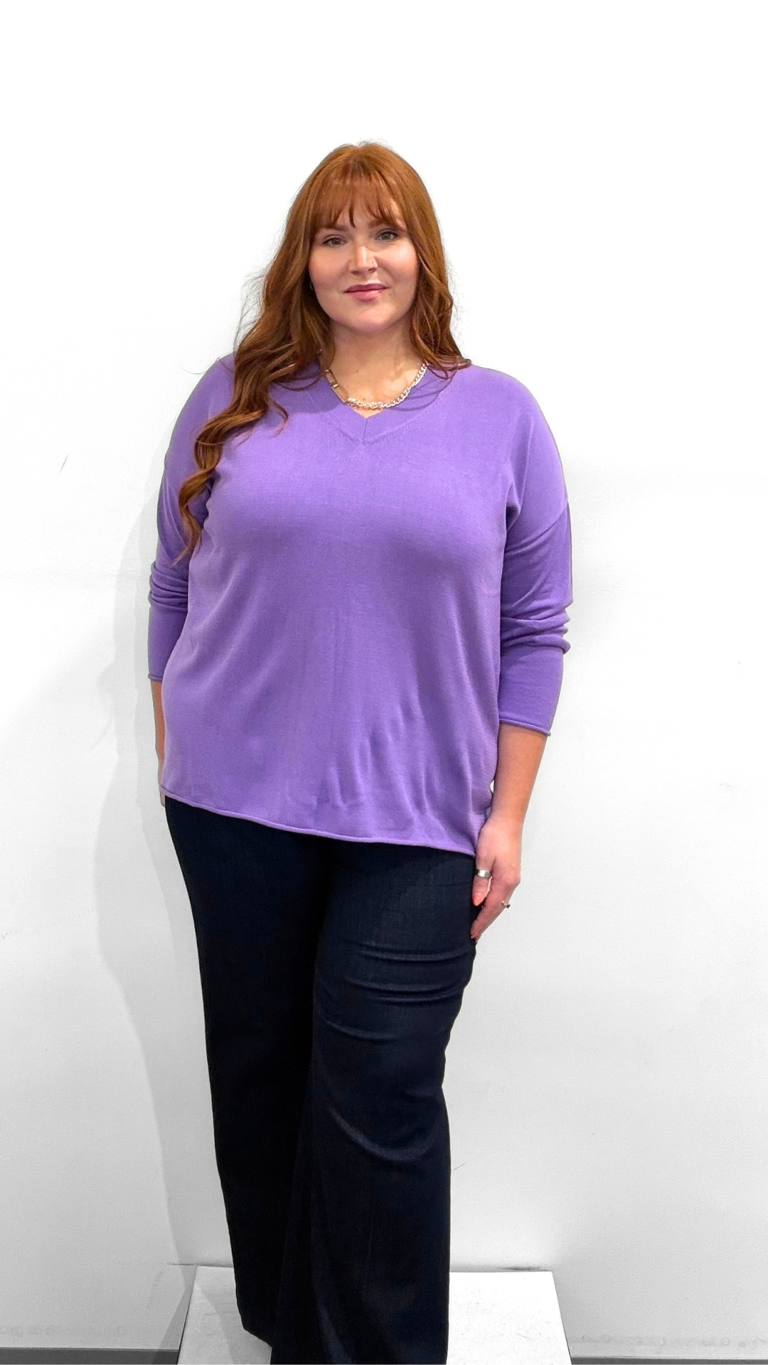 Mat V-neck Sweater