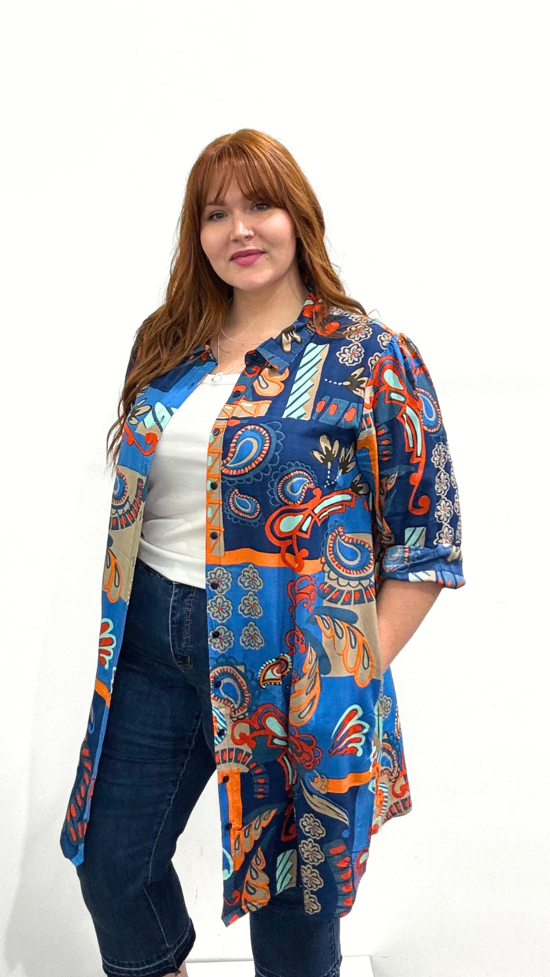 Orientique Button Dress or Shirt