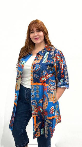Orientique Button Dress or Shirt