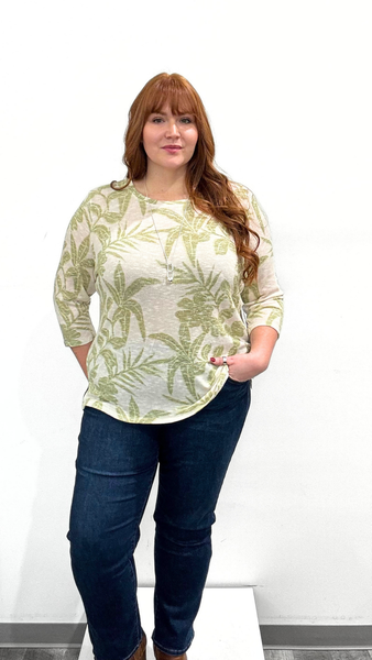 Tribal 3/4 Sleeve Top