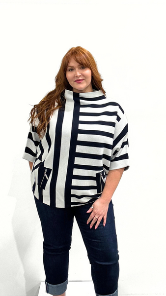 Joseph Ribkoff Stripe Sweater