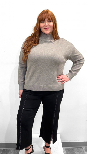 Joseph RIbkoff Embellished Turtleneck Sweater