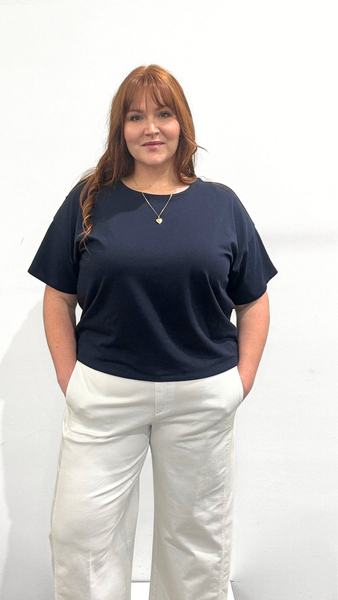 Eileen Fisher Crew Neck Boxy Tee