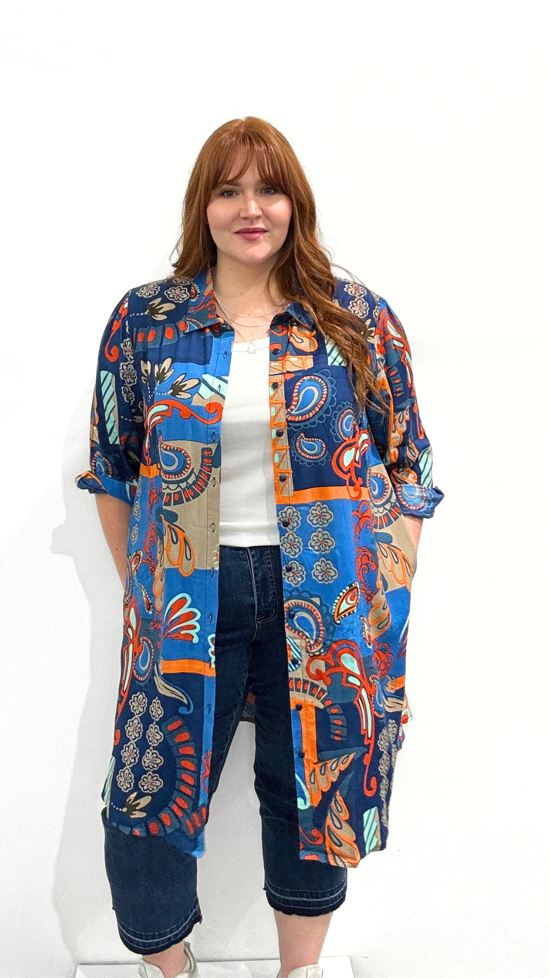 Orientique Button Dress or Shirt