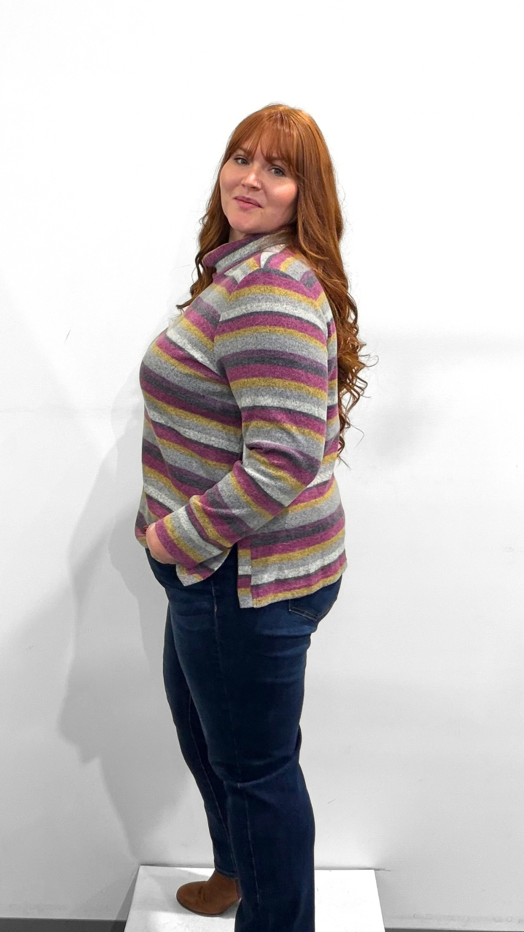 Tribal Funnel Neck Top