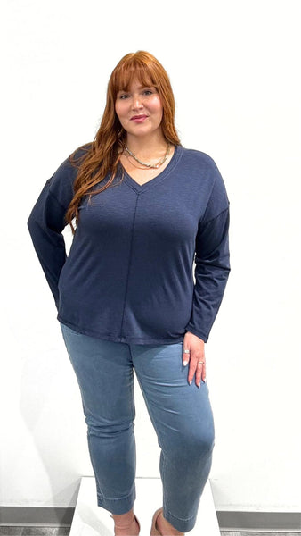 Tribal Slub V-Neck Tee