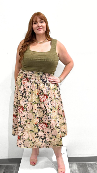 Dex Smock Midi Skirt