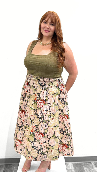 Dex Smock Midi Skirt