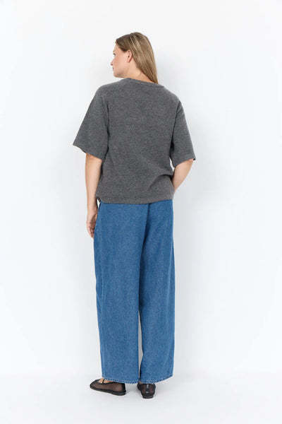 Wasabi Chanin 1 3/4 Sleeve Sweater