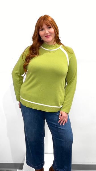 Tribal Mock Neck Sweater