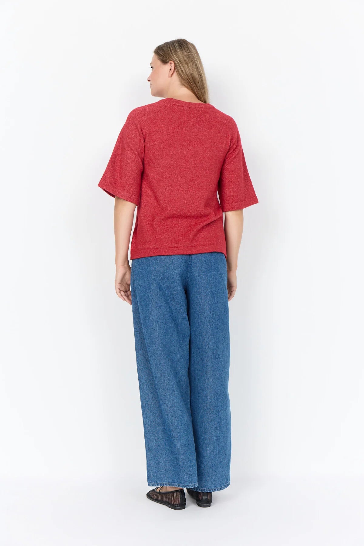 Wasabi Chanin 1 3/4 Sleeve Sweater