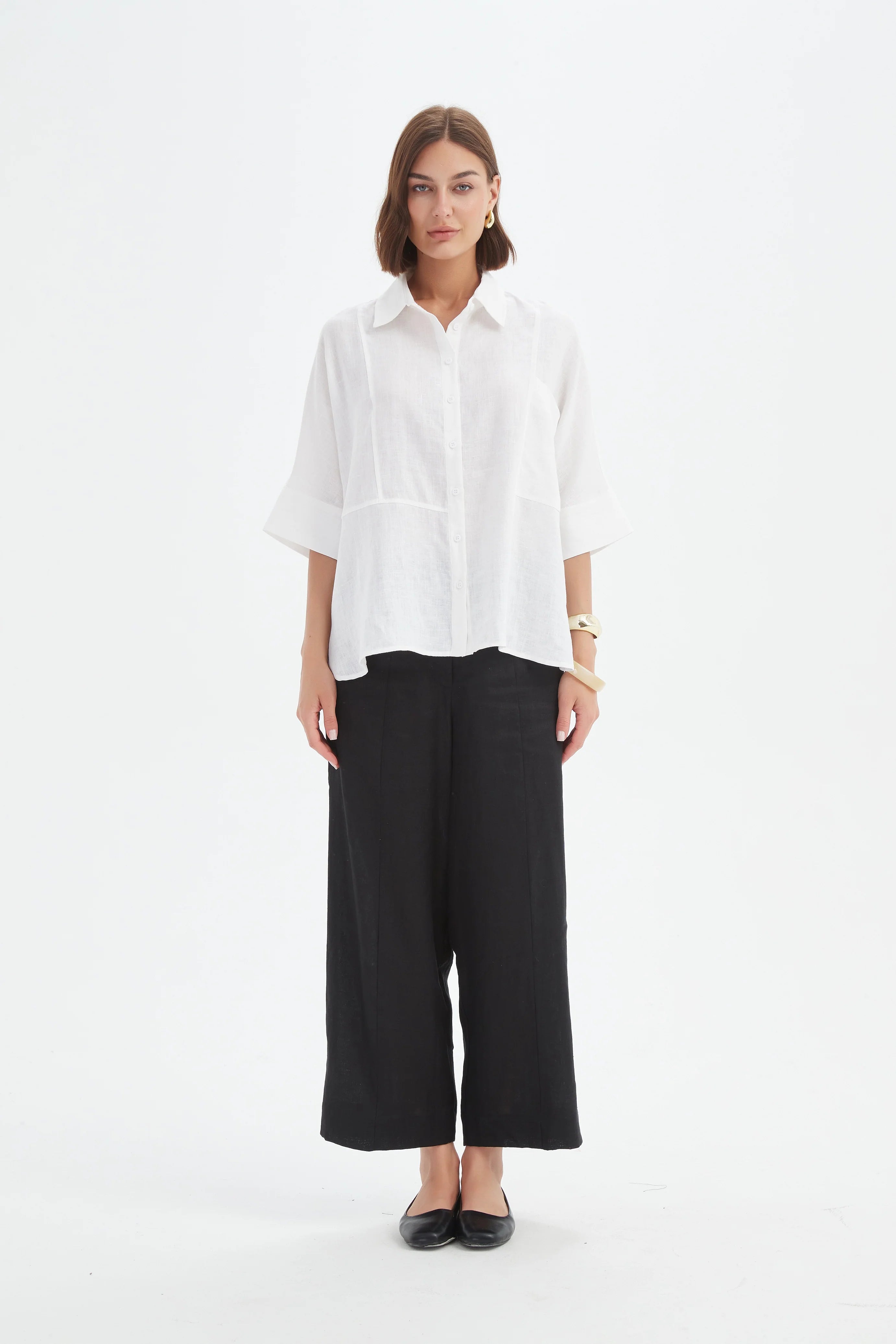 Tirelli Seam Detailed Boxy Shirt