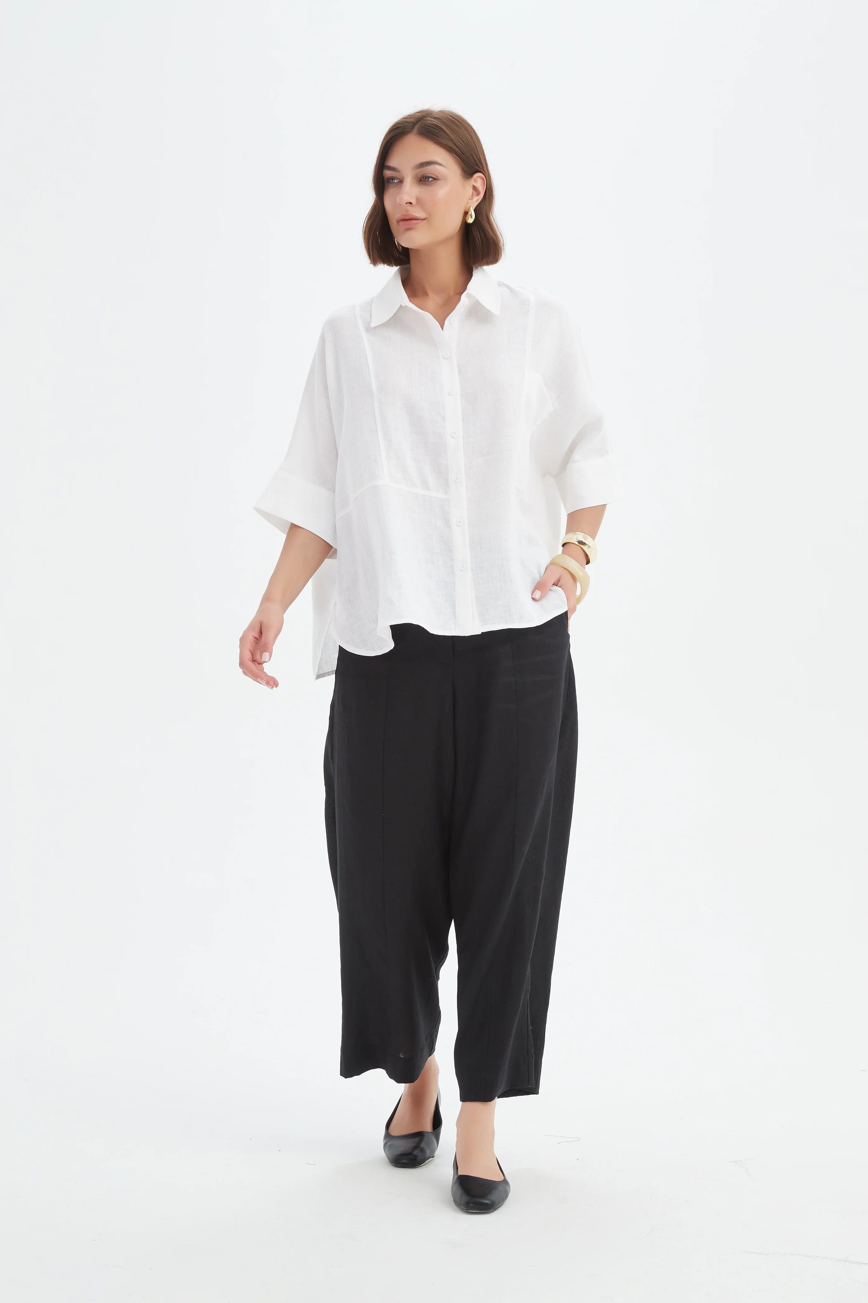 Tirelli Seam Detailed Boxy Shirt