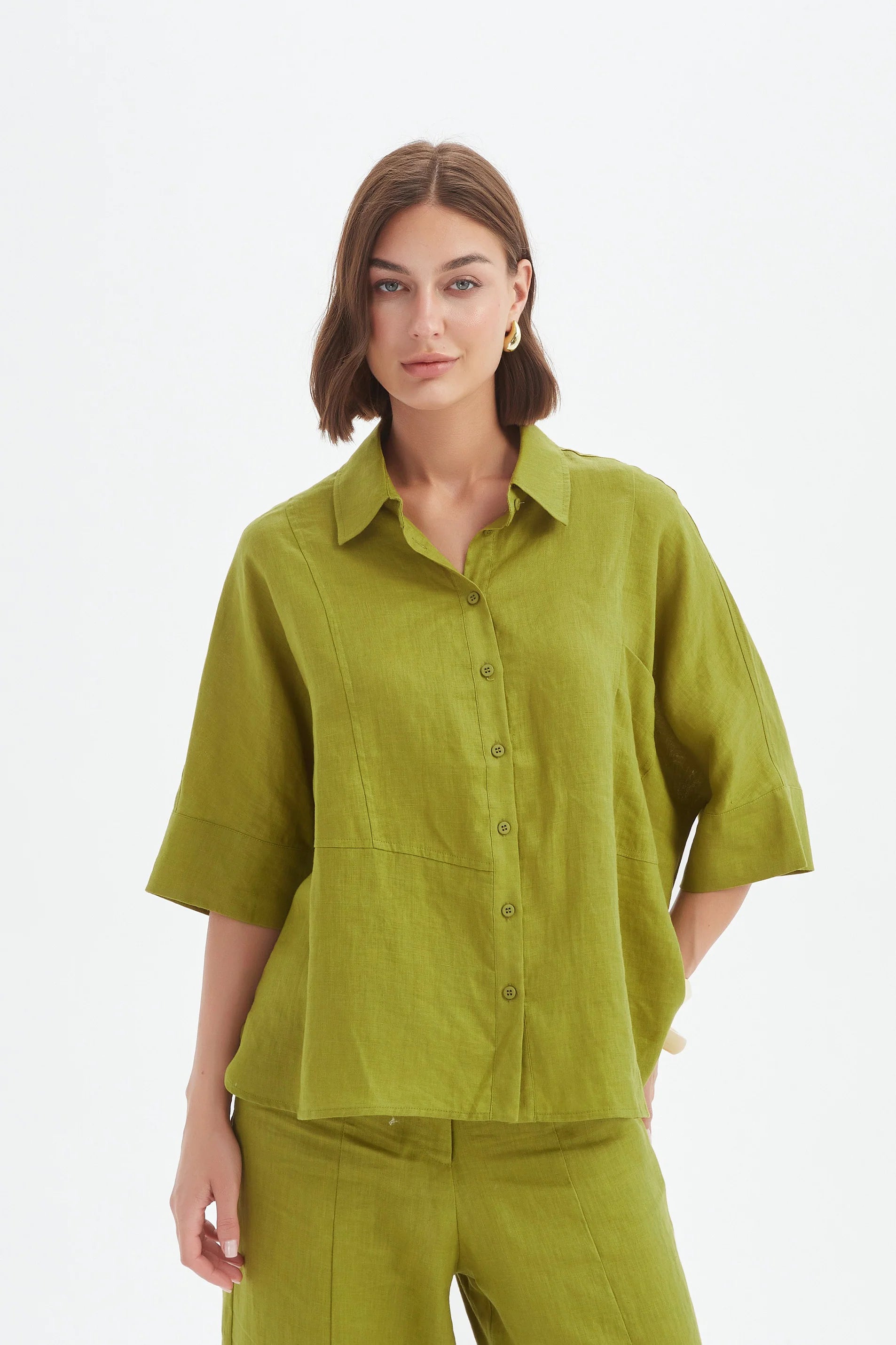 Tirelli Seam Detailed Boxy Shirt
