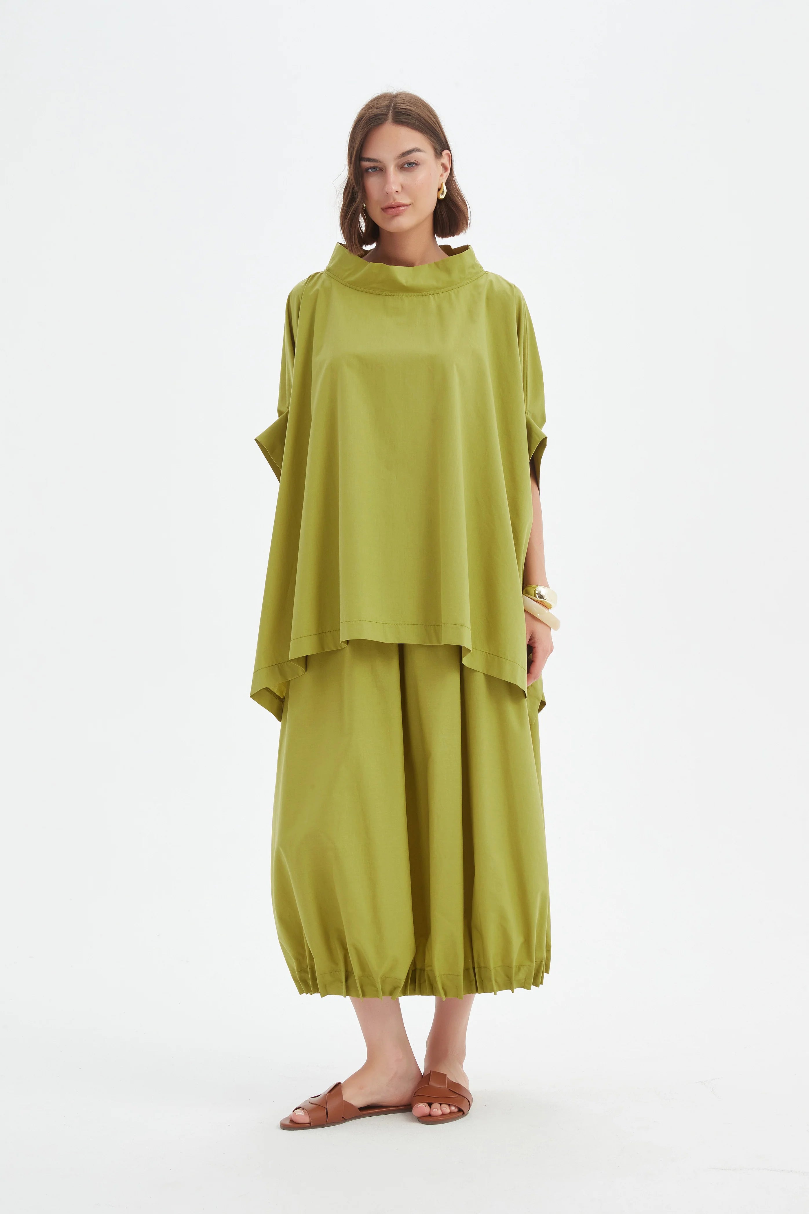 Tirelli Statement Neck Tunic
