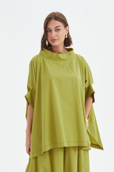 Tirelli Statement Neck Tunic