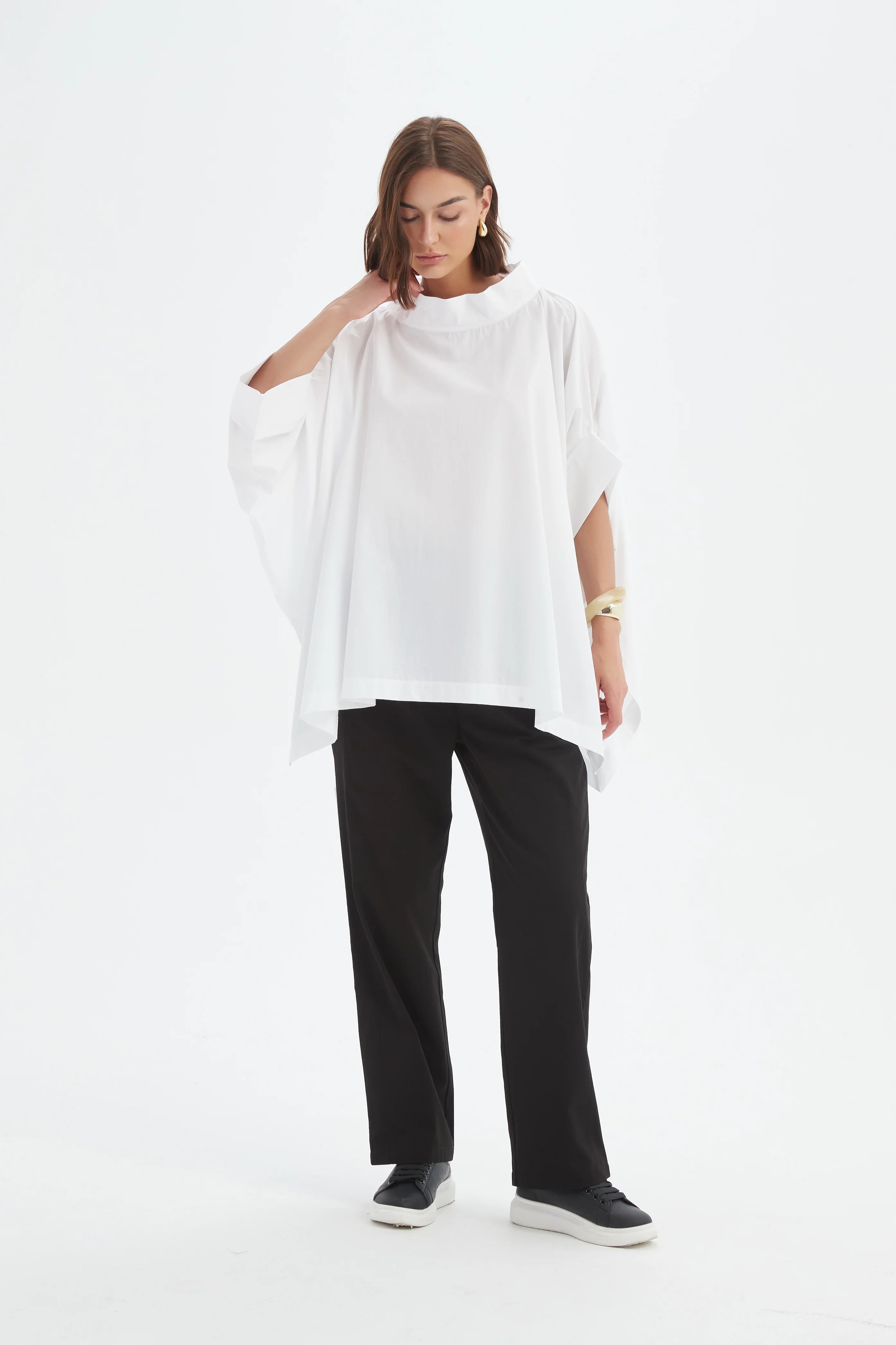Tirelli Statement Neck Tunic
