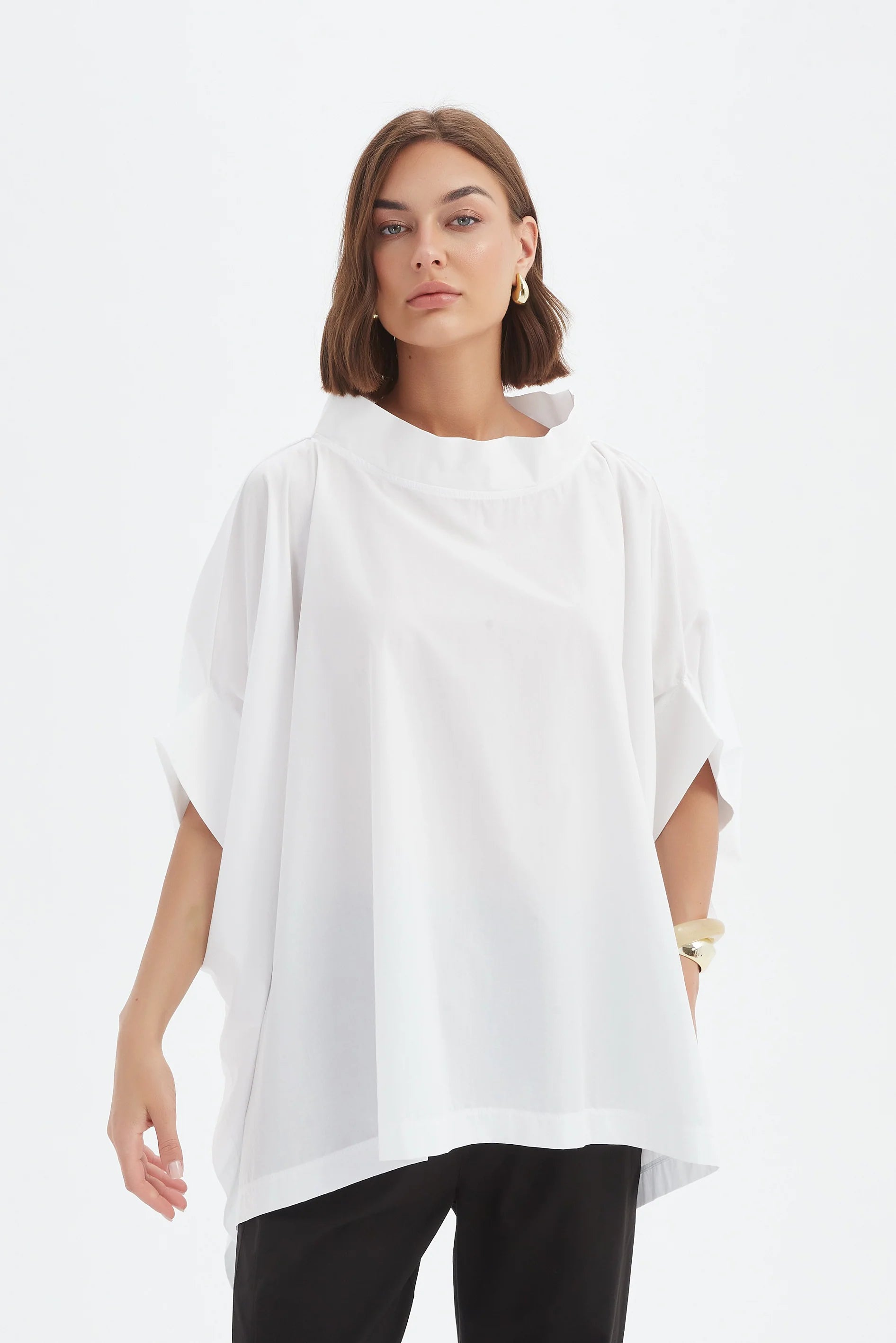 Tirelli Statement Neck Tunic
