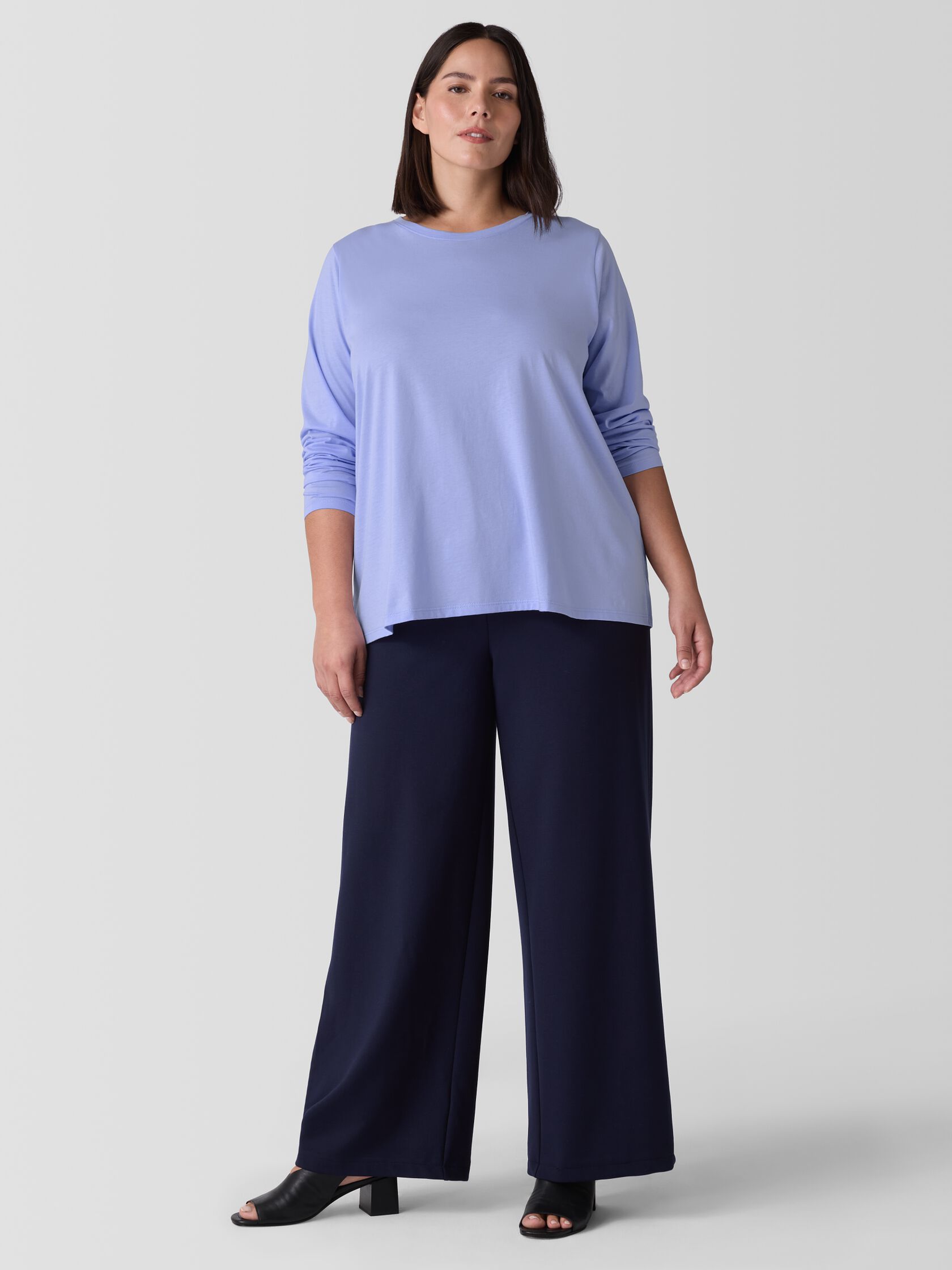 Spring 2025 Eileen Fisher Round Neck L/S Tee