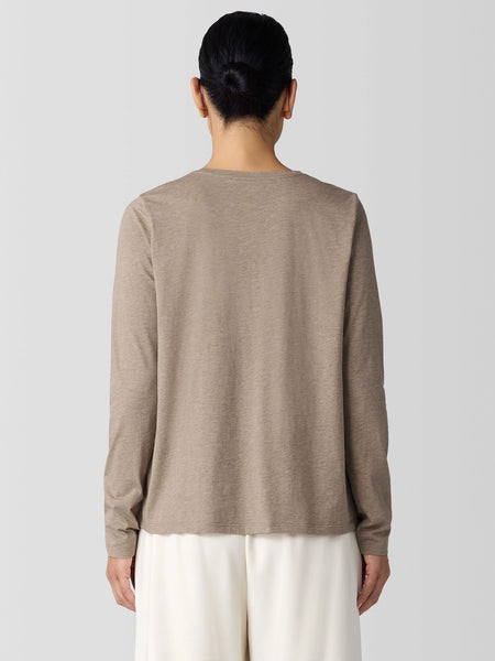 Eileen Fisher Round Neck L/S Tee