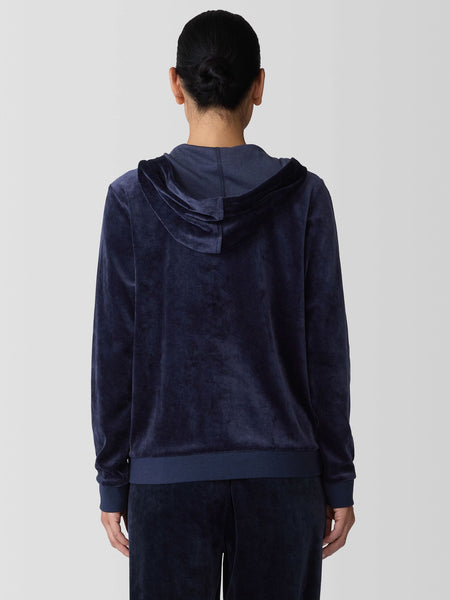 Eileen Fisher Hooded Zip-Up Jacket