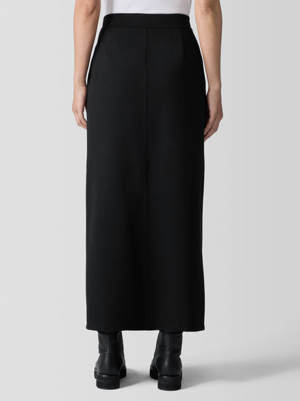 Eileen Fisher Maxi Straight Skirt W/Front Slit