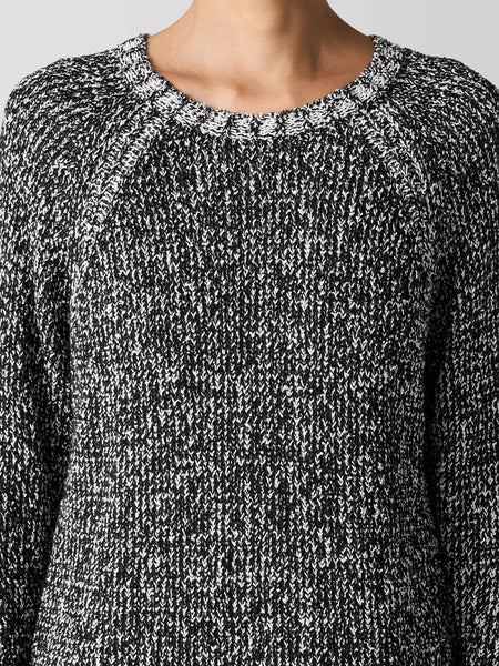 Eileen Fisher Crew Neck Raglan Sleeve Sweater