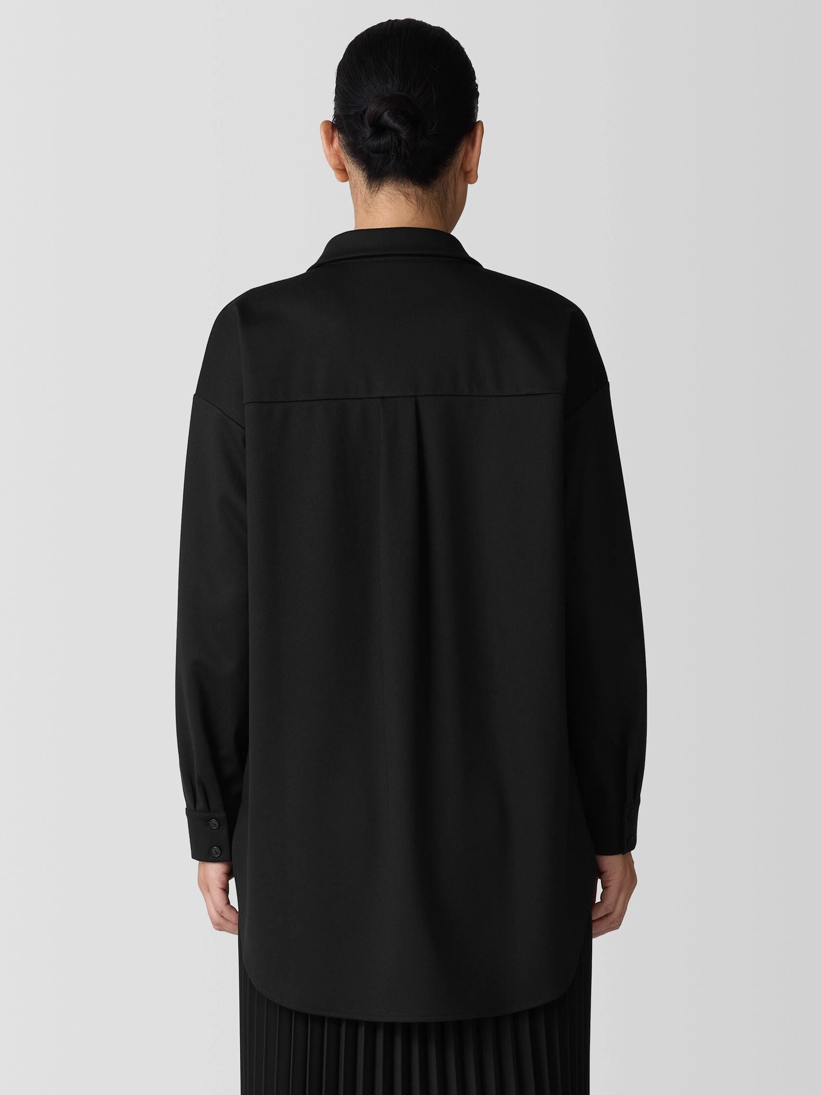 Spring 2025 Eileen Fisher Classic Collar Long Shirt