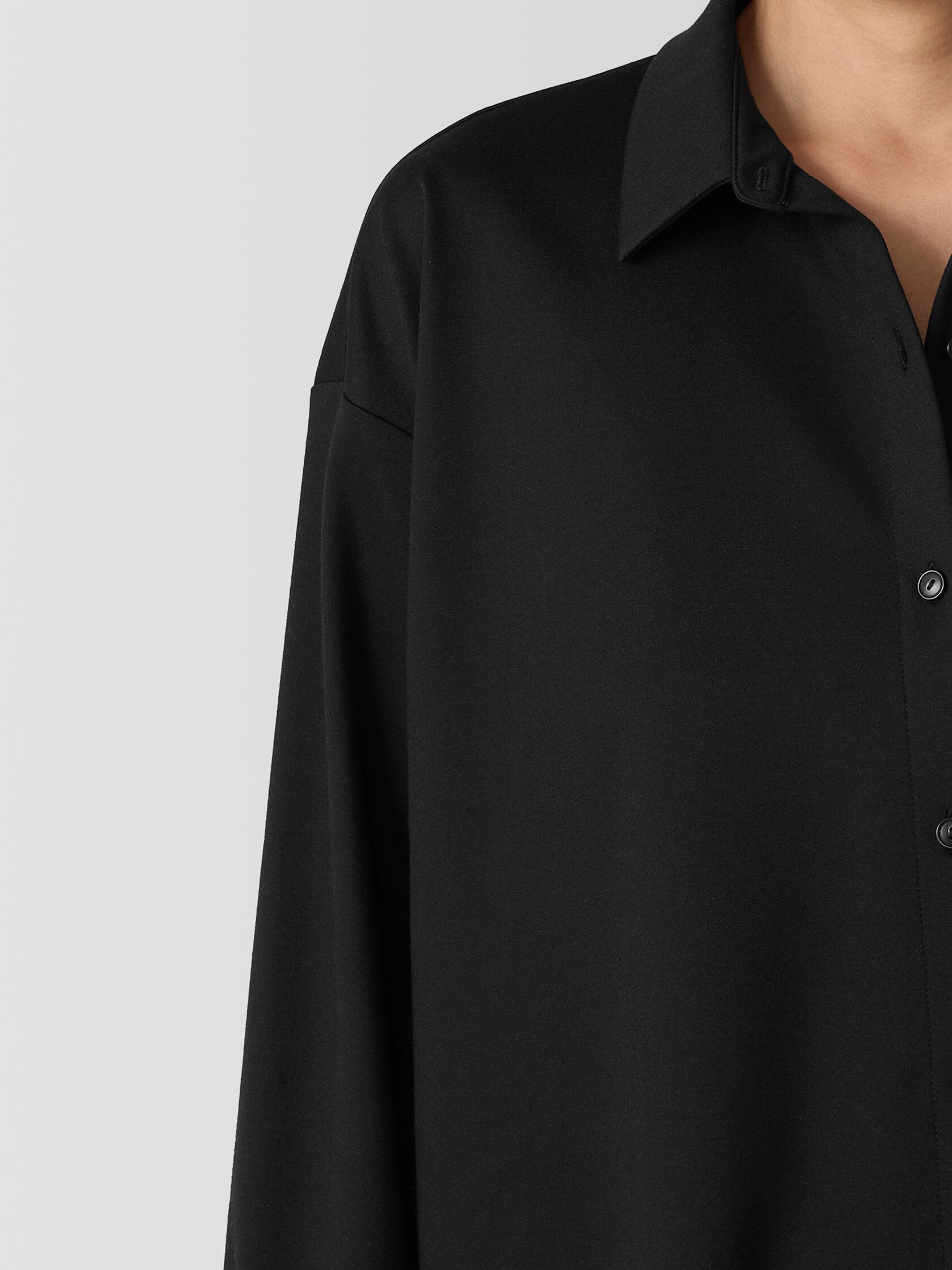 Spring 2025 Eileen Fisher Classic Collar Long Shirt