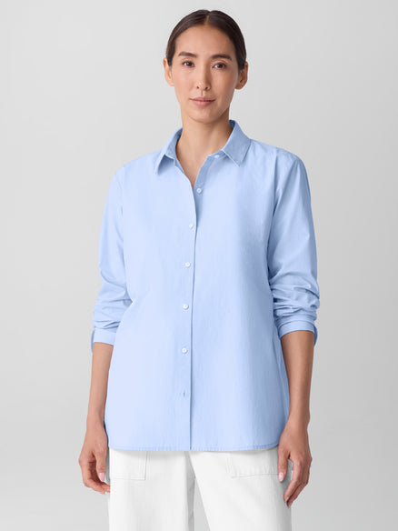 Eileen Fisher Classic Collar Long Shirt