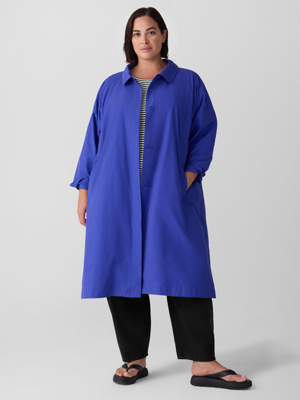 Eileen Fisher Classic Collar Raglan Sleeve Coat