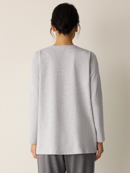 Eileen Fisher Crew Neck Long Sleeve Easy Tunic