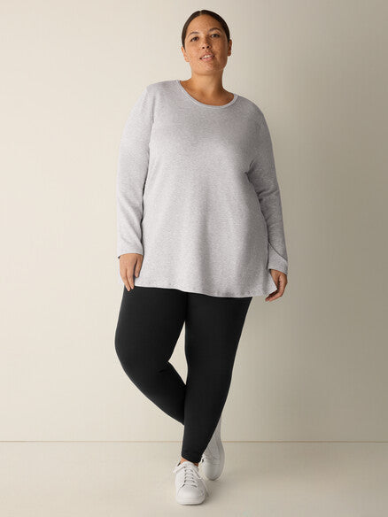 Eileen Fisher Crew Neck Long Sleeve Easy Tunic