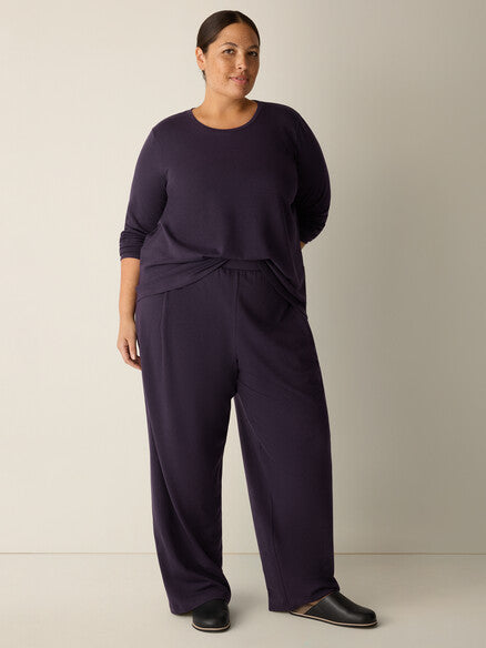 Eileen Fisher Straight Ankle Pleated Pant