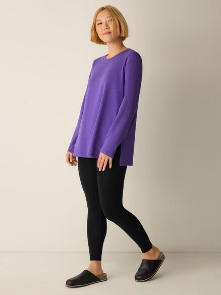 Eileen Fisher Crew Neck Long Sleeve Easy Tunic