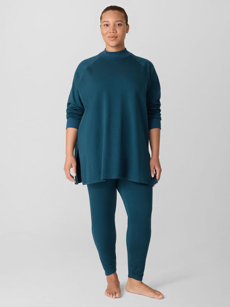 Eileen Fisher Cozy High Neck Tunic Side Slits