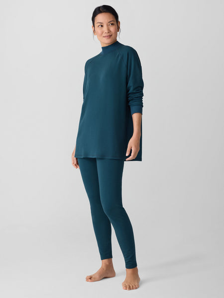 Eileen Fisher Cozy High Neck Tunic Side Slits