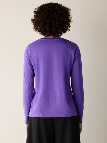 Eileen Fisher Round Neck Long Sleeve Tee