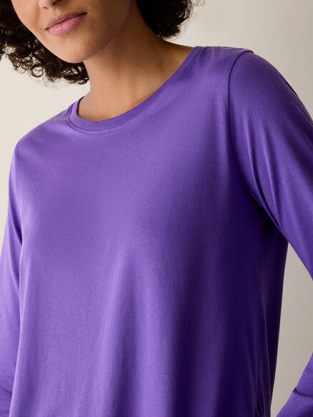 Eileen Fisher Round Neck Long Sleeve Tee