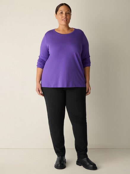Eileen Fisher Round Neck Long Sleeve Tee