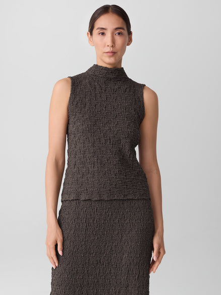 Eileen Fisher Funnel Neck Slim Tank