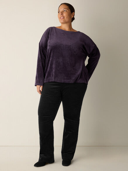 Eileen Fisher Bateau Neck Boxy Top