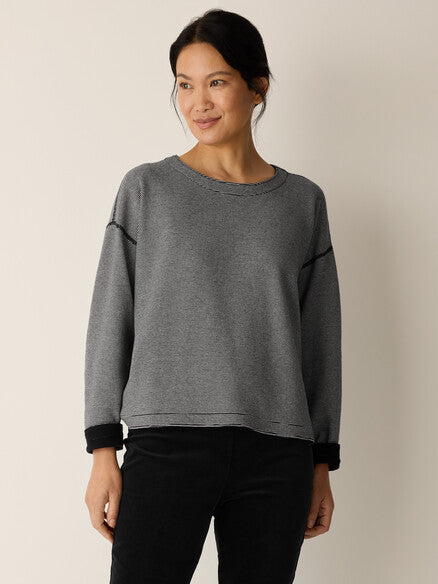 Eileen Fisher Round Neck Reversible Top