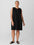 Eileen Fisher Split Neck K/L Shift Dress